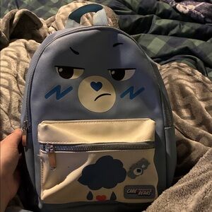 Care Bears Blue and White Backpack
